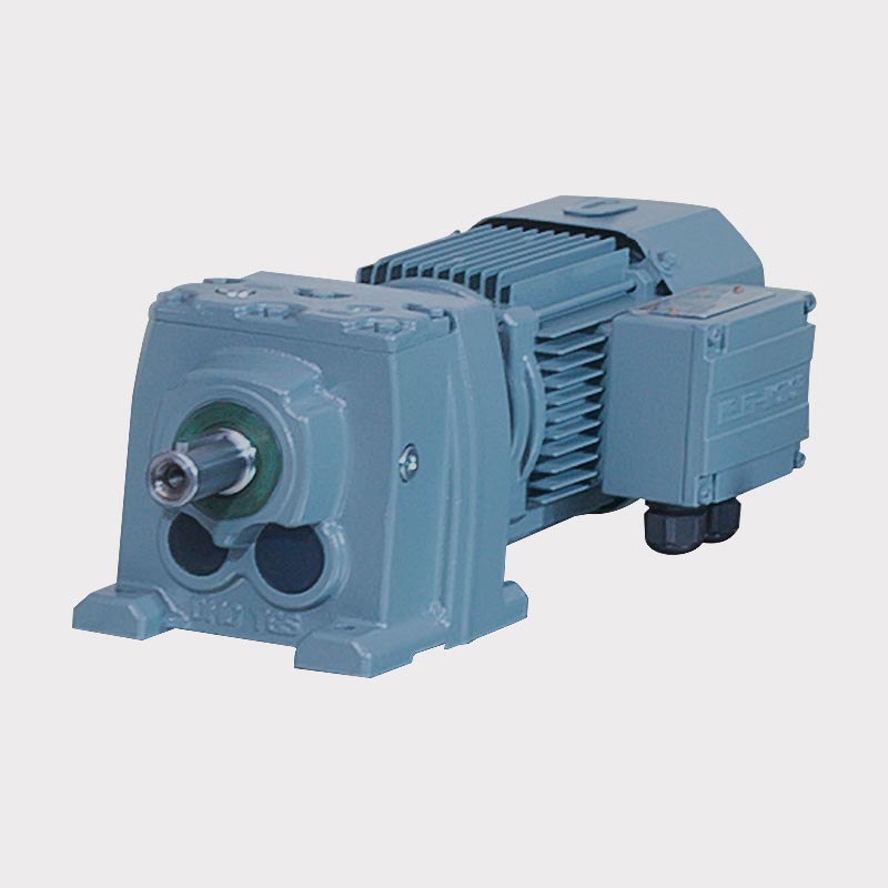 D Siri Pepejal Pepejal Helical Variable Speed ​​Gear Motor dengan Brek